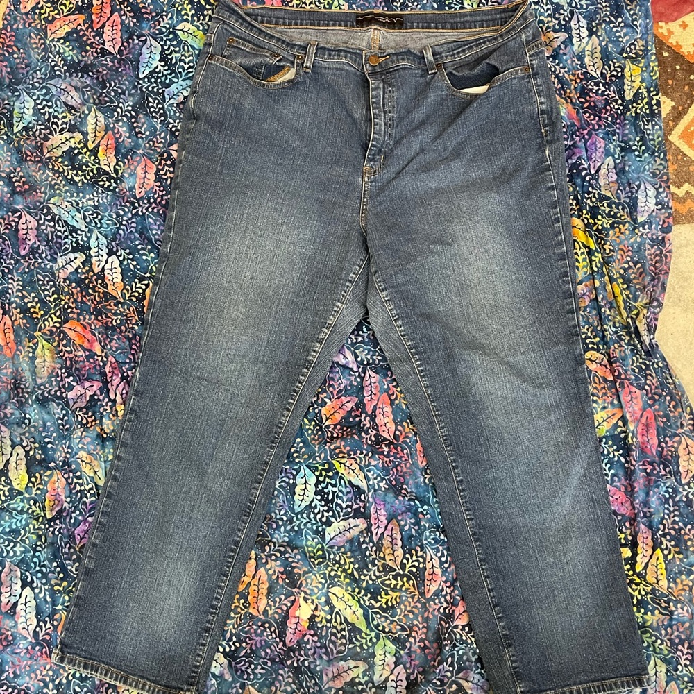 Venezia straight leg denim jeans size 24 Petite (run more like 22)